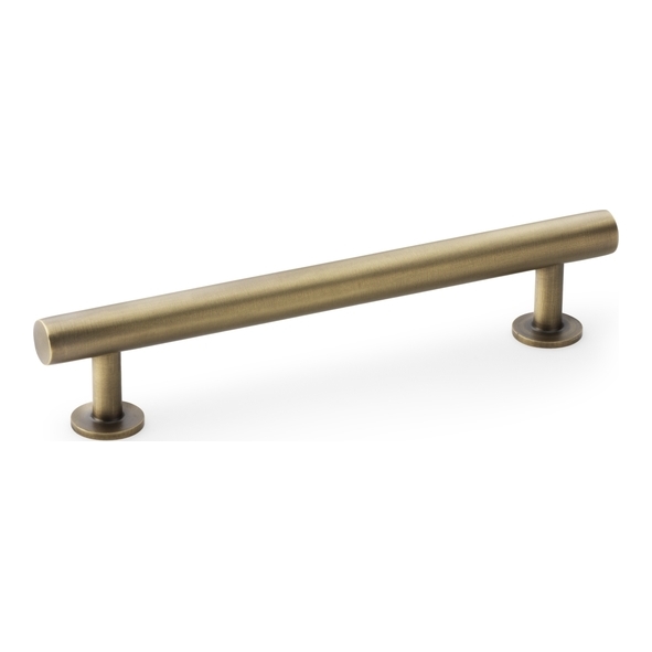 AW814-128-AB • 128mm c/c • Antique Brass • Alexander & Wilks Round T-Bar Cabinet Pull Handle